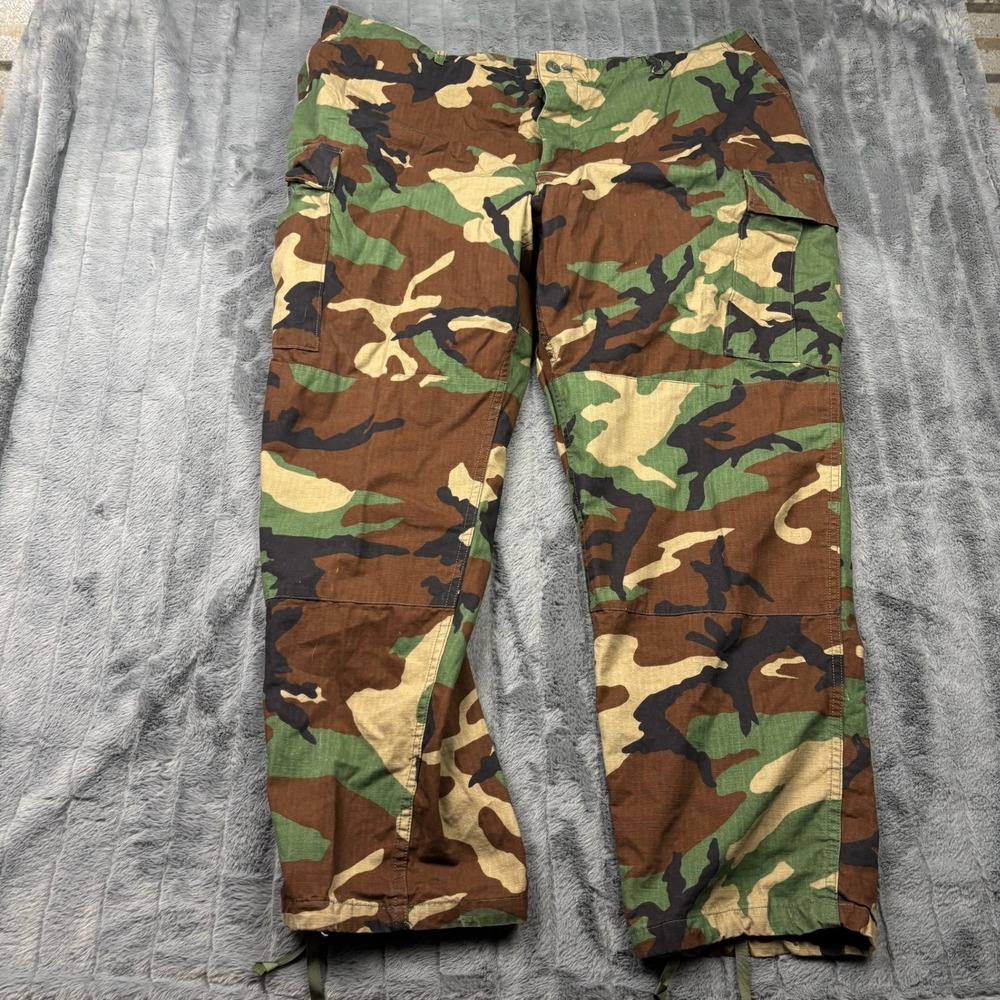 Propper Mens Woodland Camo BDU Cargo Pants 2XL Regular 100% Cotton Ripstop 13718